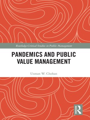 cover image of Pandemics and Public Value Management